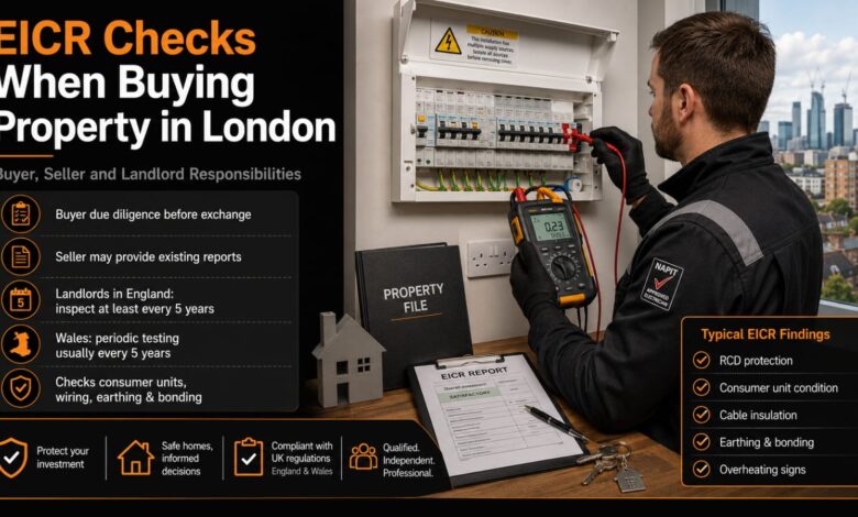 Understand who normally arranges an EICR during a London property purchase, how electrical safety checks support buyer due diligence, and what England and Wales rules mean for landlords.