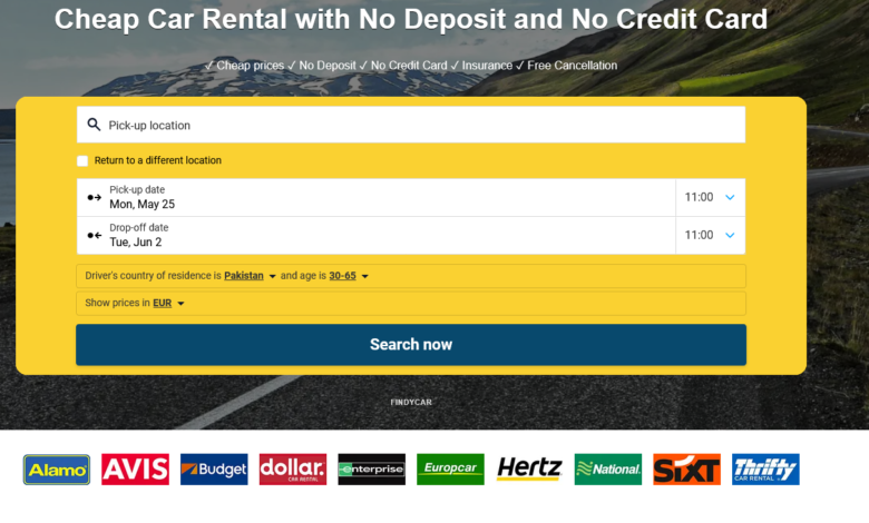 Car Rental Without Credit Card